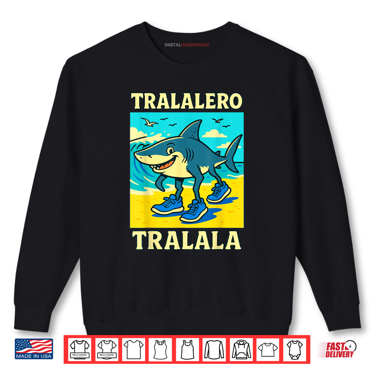 Tralalero Tralala Shark Meme Funny Italian Brainrot Shirt Tralalero Tralala Shark Meme Funny Italian Brainrot Shirt