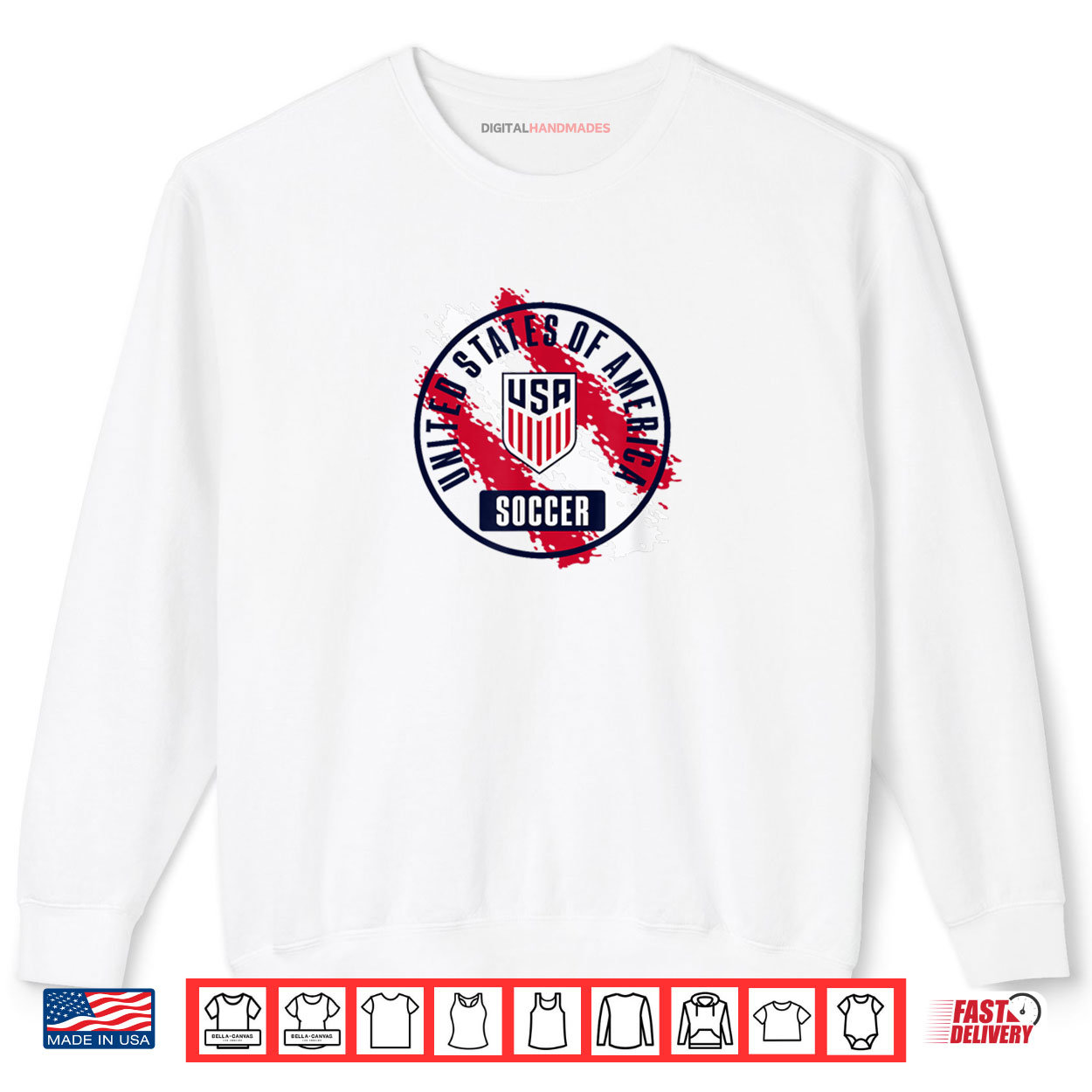 USA Soccer Retro Paint Gray USMNT Shirt USA Soccer Retro Paint Gray USMNT Shirt