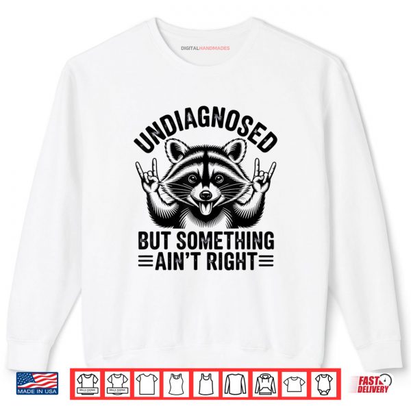Sweatshirt Undiagnosed But Something Aint Right Funny Raccoon Meme Shirt digitalhandmades