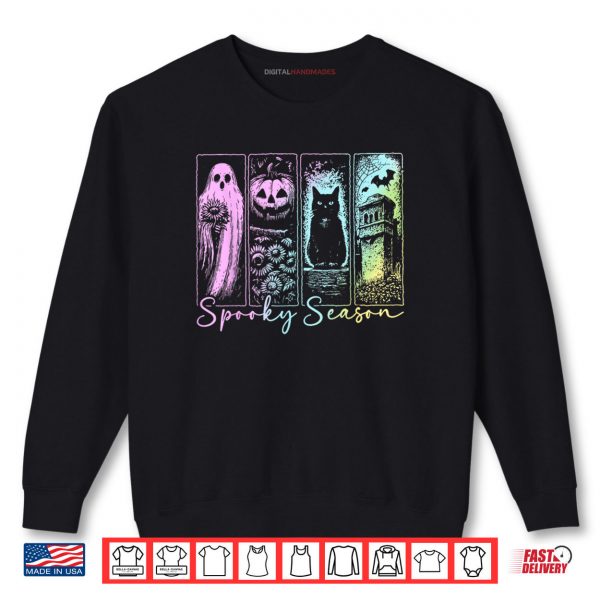 Sweatshirt Vintage Halloween Horror Spooky Season Shirt digitalhandmades