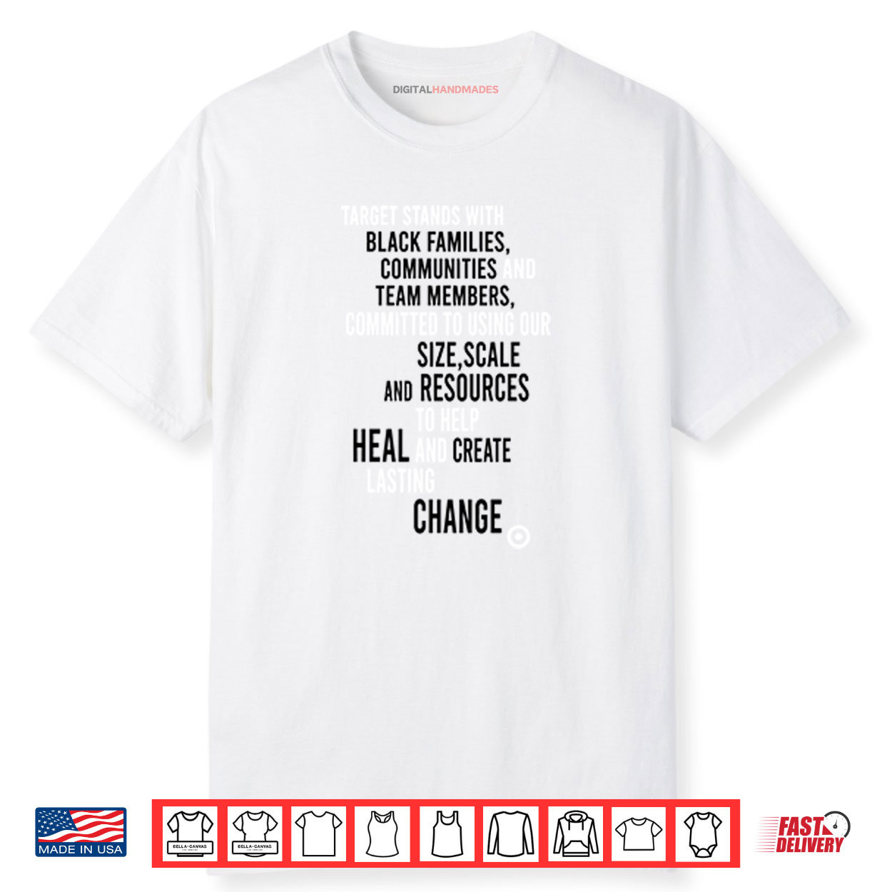 Target Stands With Black Families Communities And Team Members Shirt