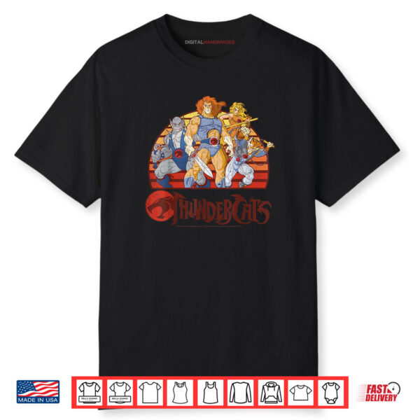 ThunderCats Group Retro Sunset Shirt