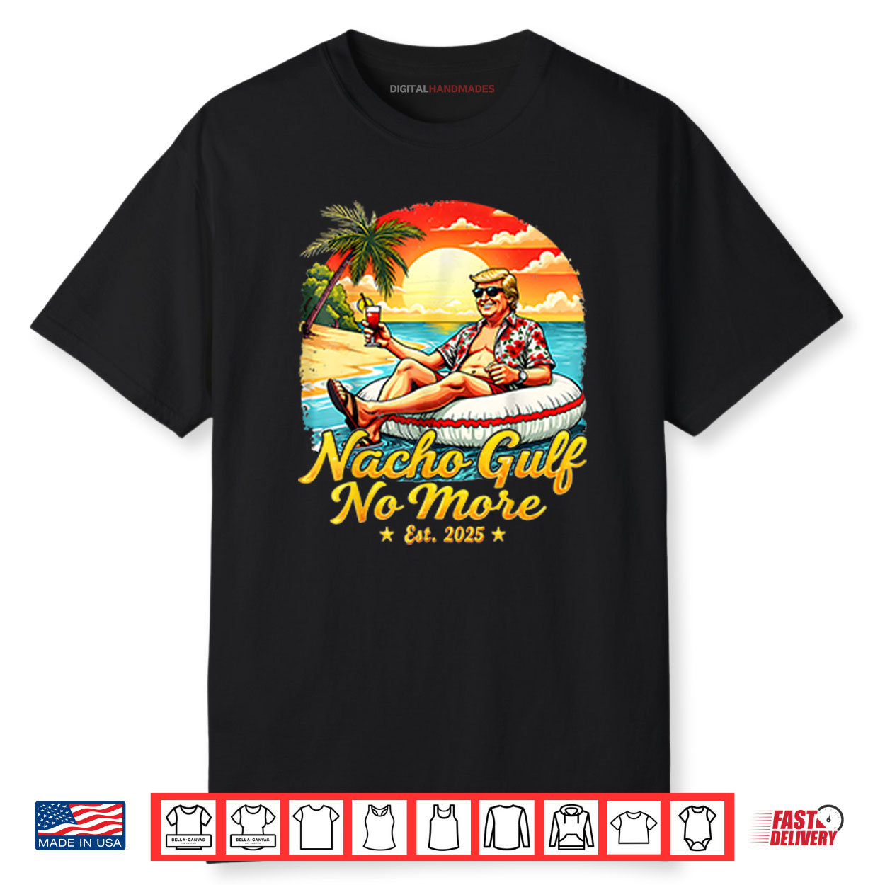 Trump Nacho Gulf No More Est 2025 Shirt