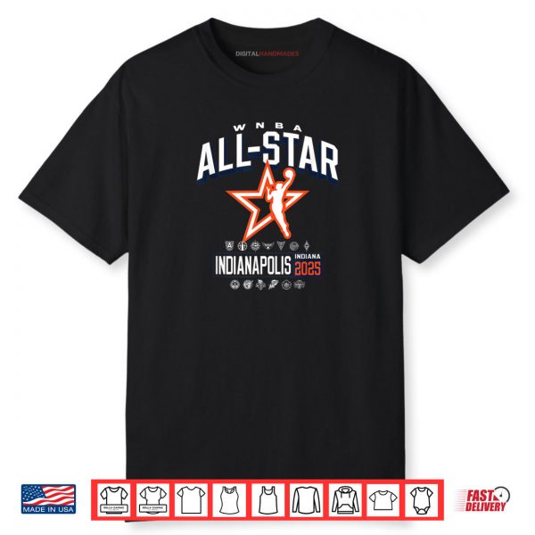 WNBA Official Indiana Fever All Star 2025 League Shirt