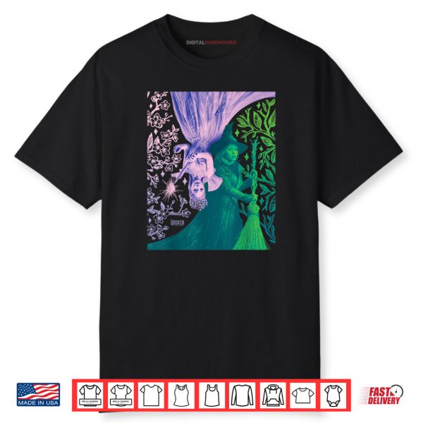 Wicked For Good Glinda and Elphaba in Perfect Contrast T Shirt