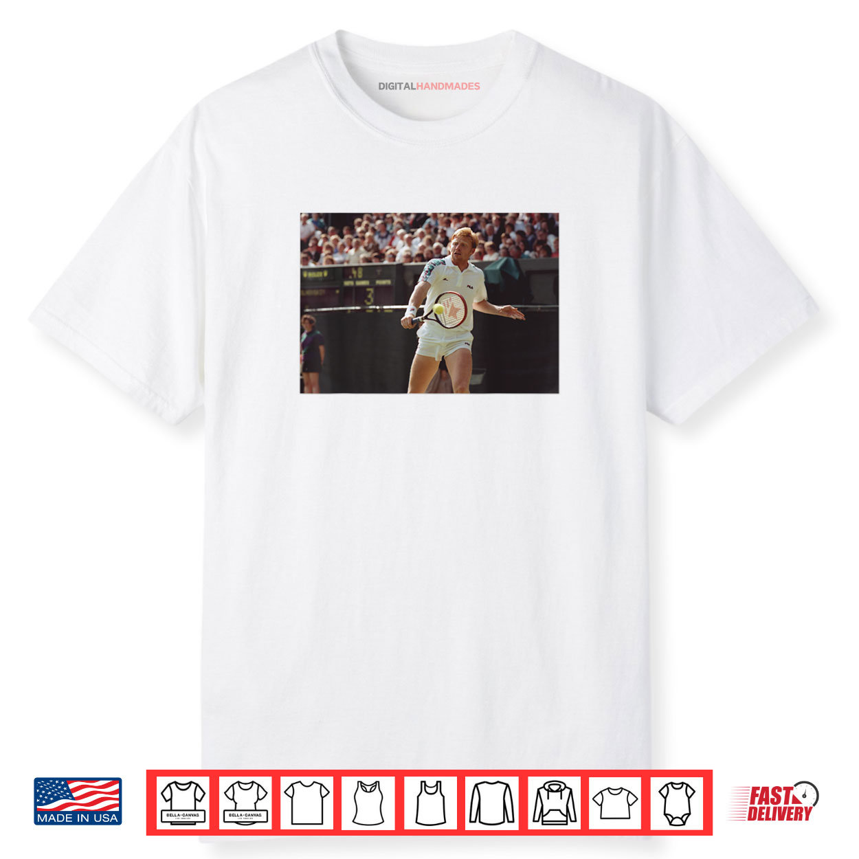 Wimbledon Tennis Legend Boris Becker 1991 Shirt Wimbledon Tennis Legend Boris Becker 1991 Shirt