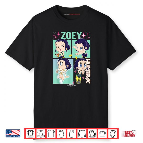 Zoey KPop Demon Hunters Cute Chibi Shirt
