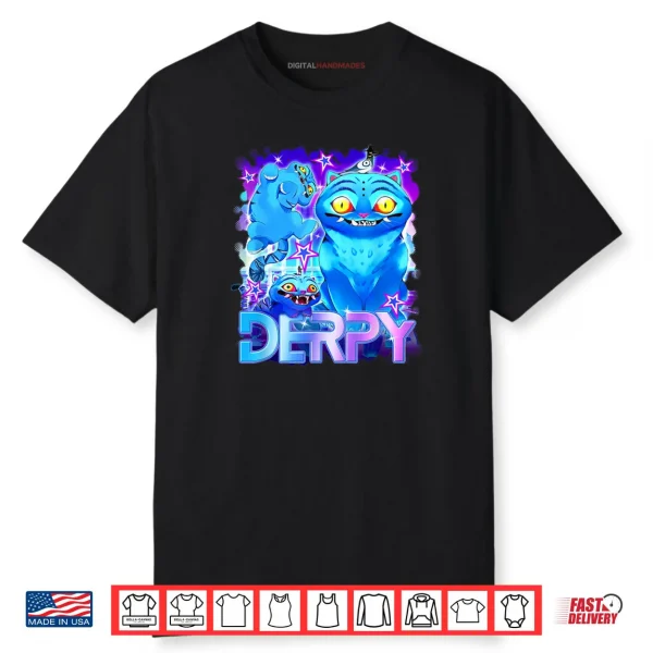 Anime Cute Blue Tiger Derpy Vintage Animated KPop Demon Hunters Shirt