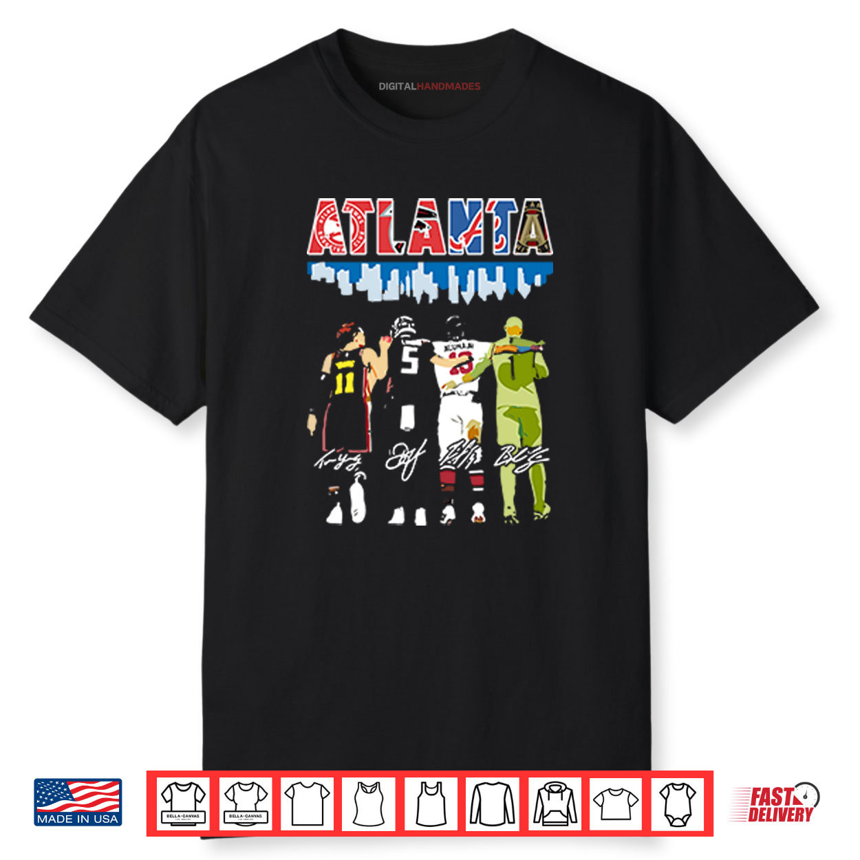 Atlanta Professional Sports Teams Shirt Atlanta Professional Sports Teams Shirt