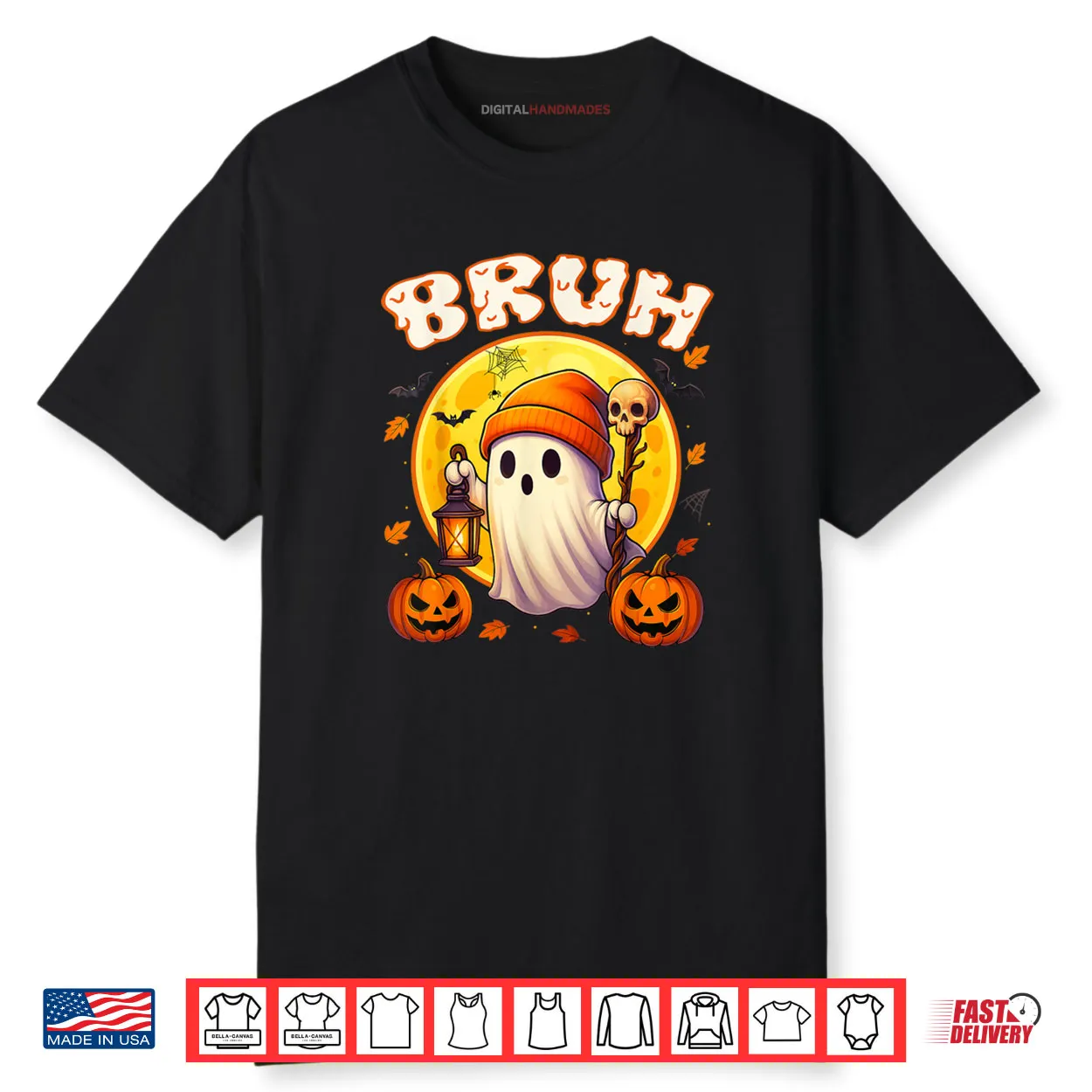 Bruh Ghost Halloween Cute Ghost Trick Or Treat Candy Shirt Bruh Ghost Halloween Cute Ghost Trick Or Treat Candy Shirt
