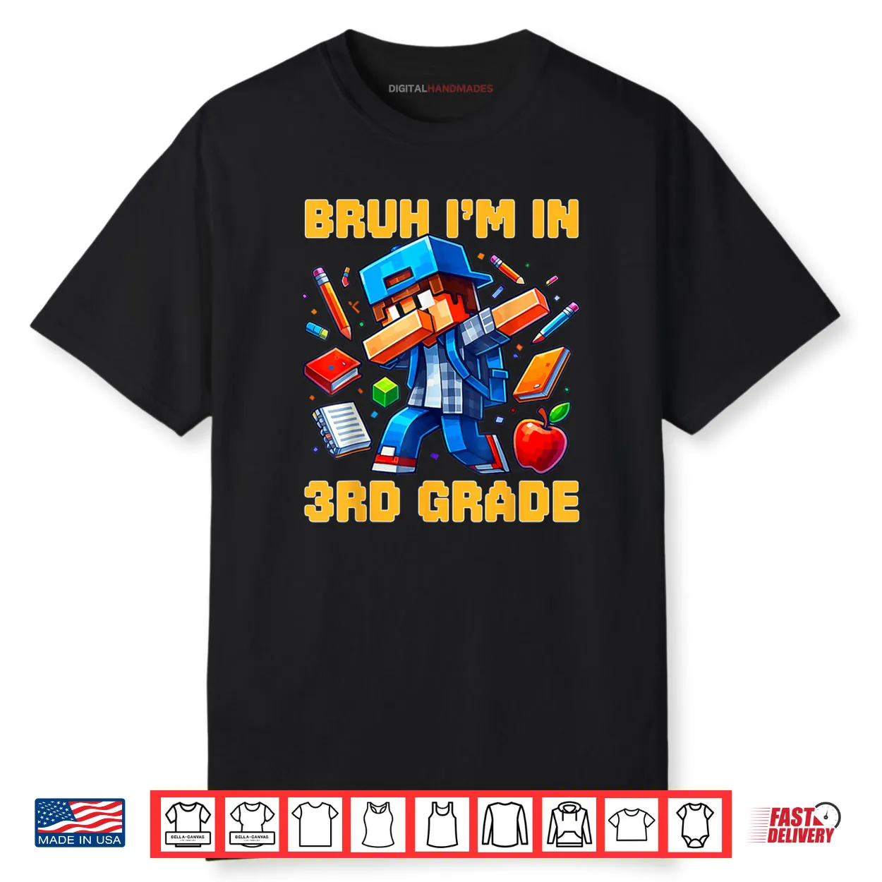 Bruh I’m in 3rd Grade Dabbing Boys Kids Gamer Back To School Shirt Bruh I’m in 3rd Grade Dabbing Boys Kids Gamer Back To School Shirt