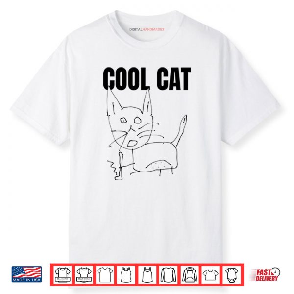 Cool Cat And Skateboard Shirt