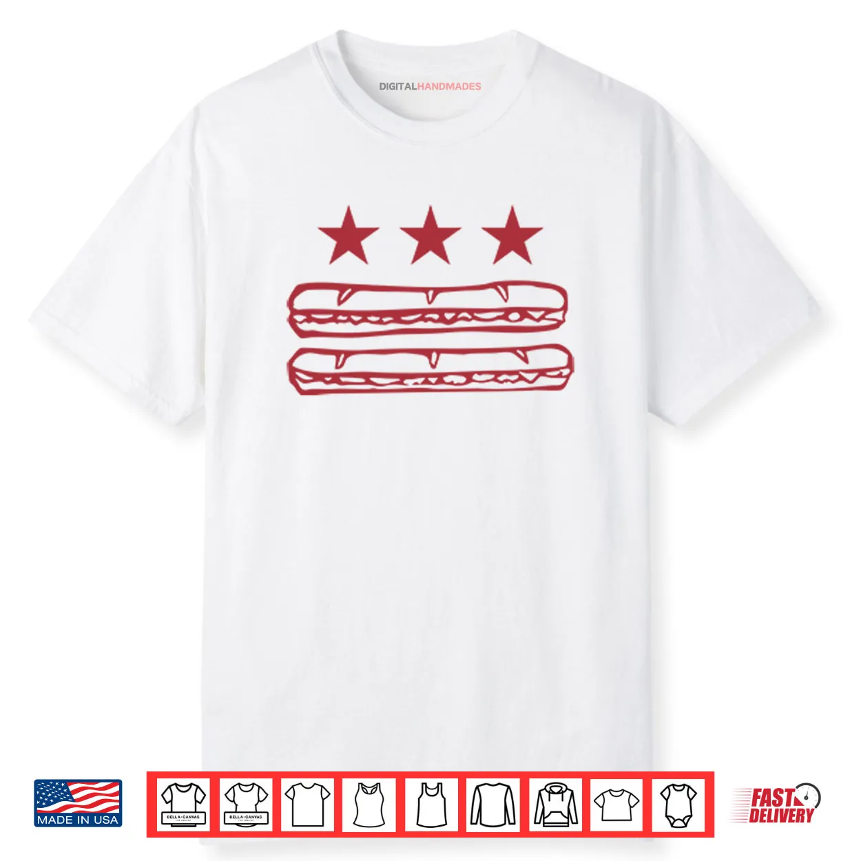DC Flag Sub Sandwich Shirt DC Flag Sub Sandwich Shirt