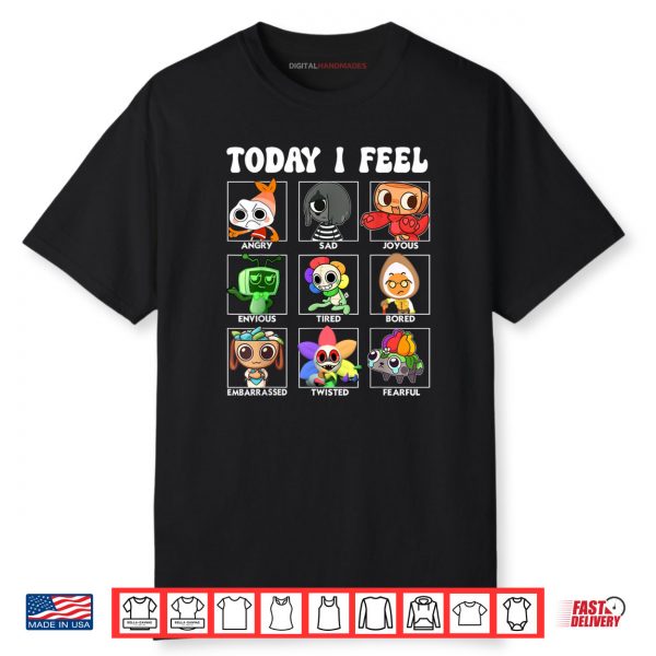 Dandy’s Toons Kids World Characters Today I Feel Panels Shirt