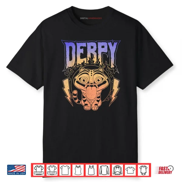 Derpy Retro Metal Band Style Logo Shirt