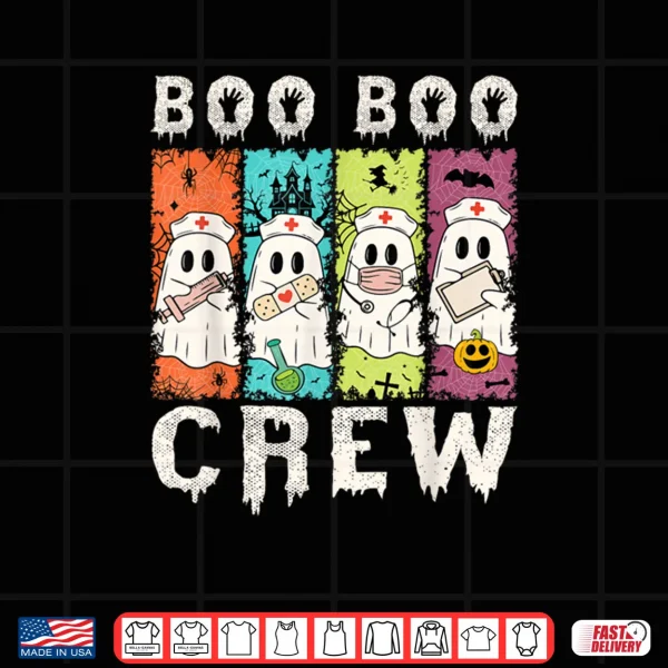 Boo Boo Crew Nurse Halloween Ghosts Shirt 3 Design Boo Boo Crew Nurse Halloween Ghosts Shirt