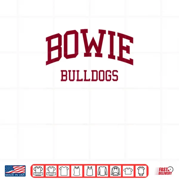 Design Bowie High School HS Bowie MD Retro Sports Shirt