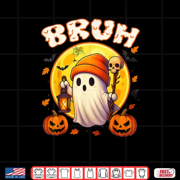 Bruh Ghost Halloween Cute Ghost Trick Or Treat Candy Shirt 3 Design Bruh Ghost Halloween Cute Ghost Trick Or Treat Candy Shirt