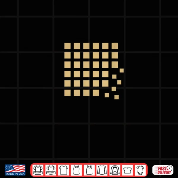 Design Cascade Abstract Minimalist Falling Squares Shirt