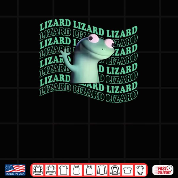 Design Cute Lizard Meme Aesthetic Shirt