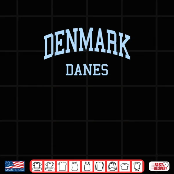 Design Denmark High School HS Alpharetta GA Retro Sports Shirt