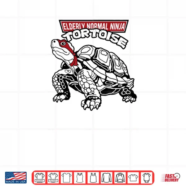 Elderly Normal Ninja Tortoise Shirt 3 Design Elderly Normal Ninja Tortoise Shirt