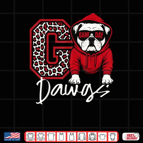 Design Game Day Retro Go Dawgs Bulldogs Shirt