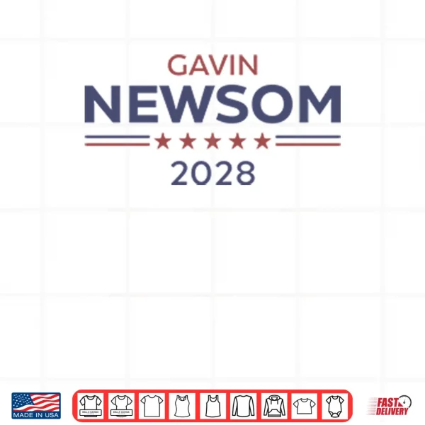 Design Gavin Newsom 2028 USA Shirt