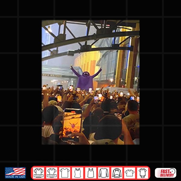 Design Grimace Monster Chugs Beer In Front Of Huge New York Mets Crowd During Rain Delay Shirt