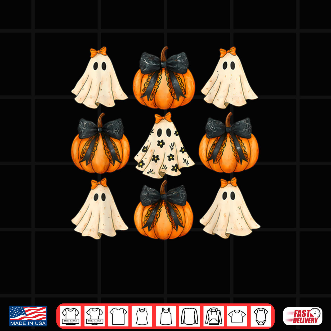 Halloween Coquette Bow Pumpkin Ghost Spooky Boo Shirt Halloween Coquette Bow Pumpkin Ghost Spooky Boo Shirt