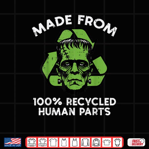 Design Halloween Frankenstein Recycled Parts Costume Shirt