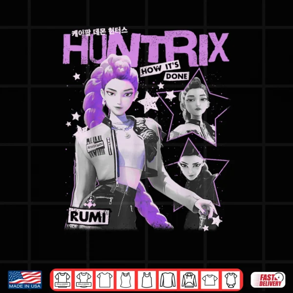 Design Huntrix Rumi How Its Done Retro Poster Shirt