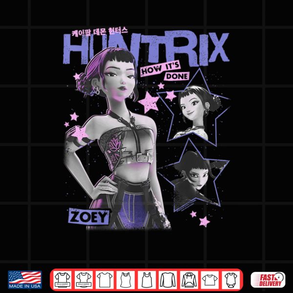 Design Huntrix Zoey How Its Done Retro Poster Shirt