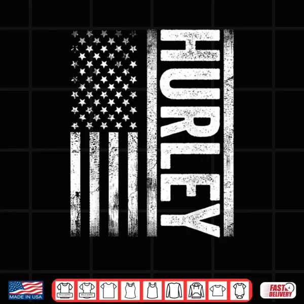 Design Hurley KY Vintage Us American Flag Shirt