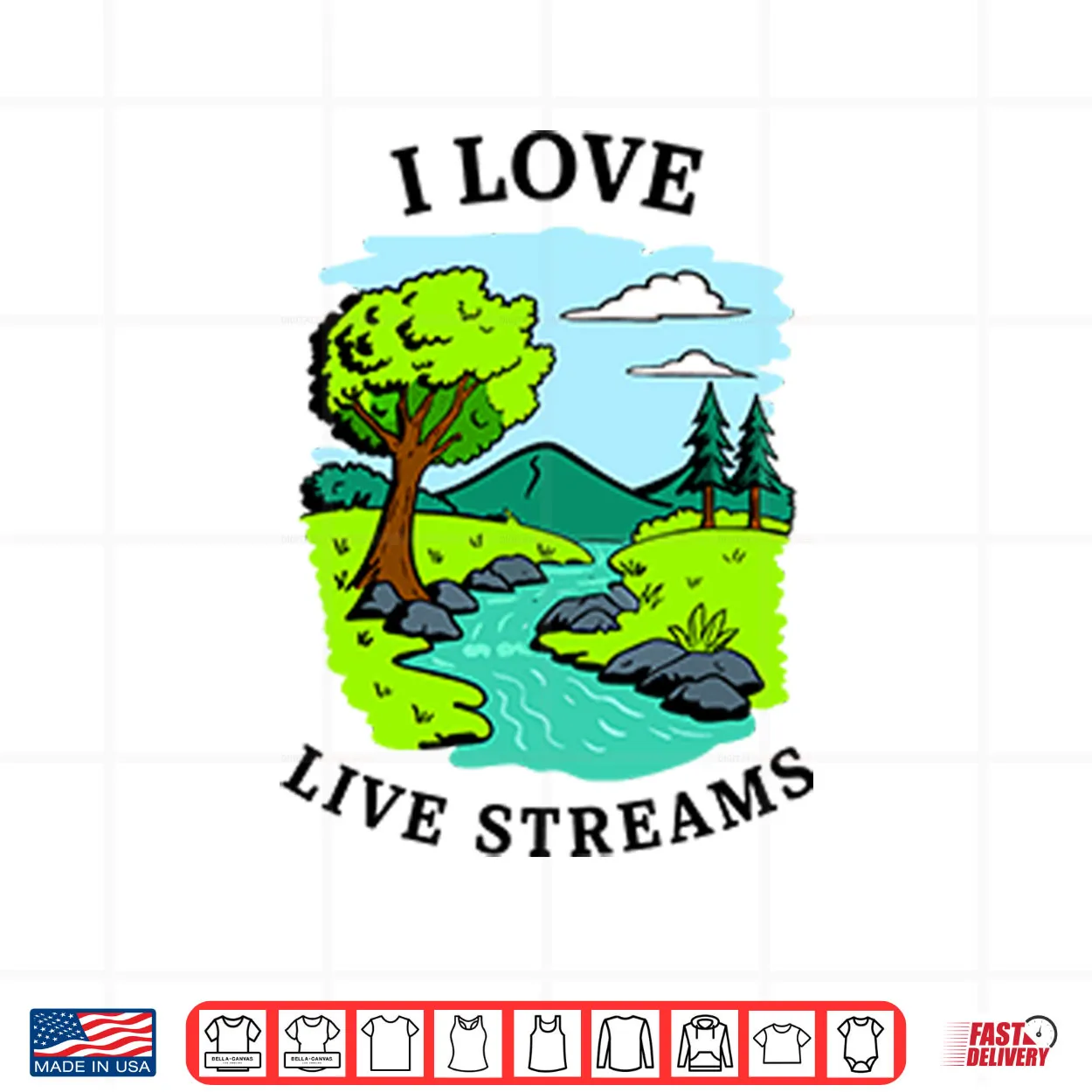I Love Live Streams Shirt I Love Live Streams Shirt