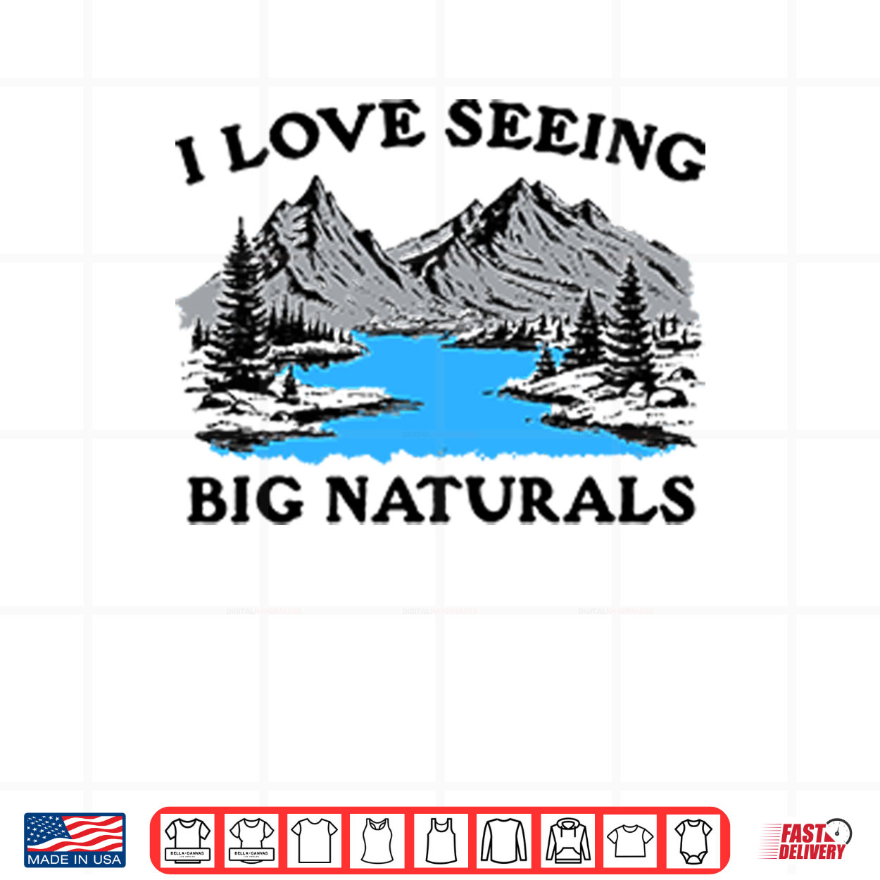 I Love Seeing Big Naturals Shirt I Love Seeing Big Naturals Shirt