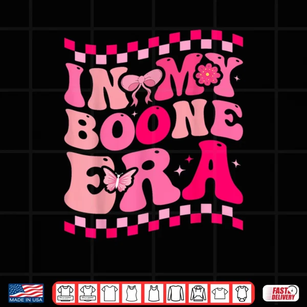 Design In My Boone Era Funny Heart Shirt