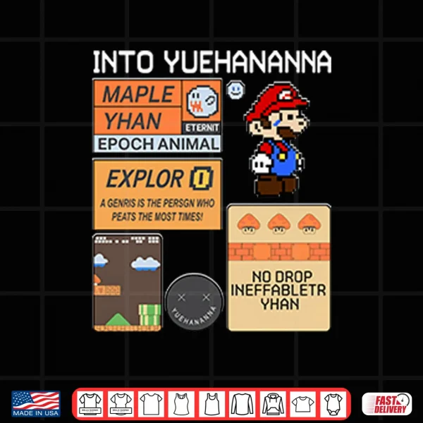Design Into Yuehananna Super Mario Bros Shirt