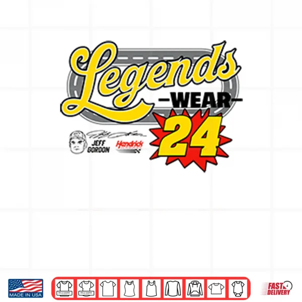 Design Jeff Gordon Legends Wear 24 Hendrick Motorsports Shirt
