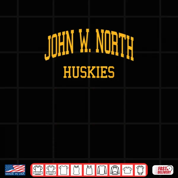 Design John W. North High School HS Riverside CA Retro Sports Shirt