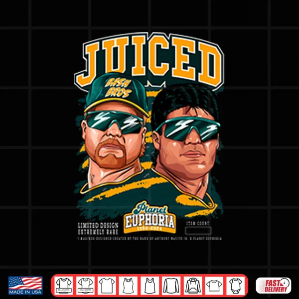 Design Juiced Bash Bros Mark McGwire And Jose Canseco Shirt