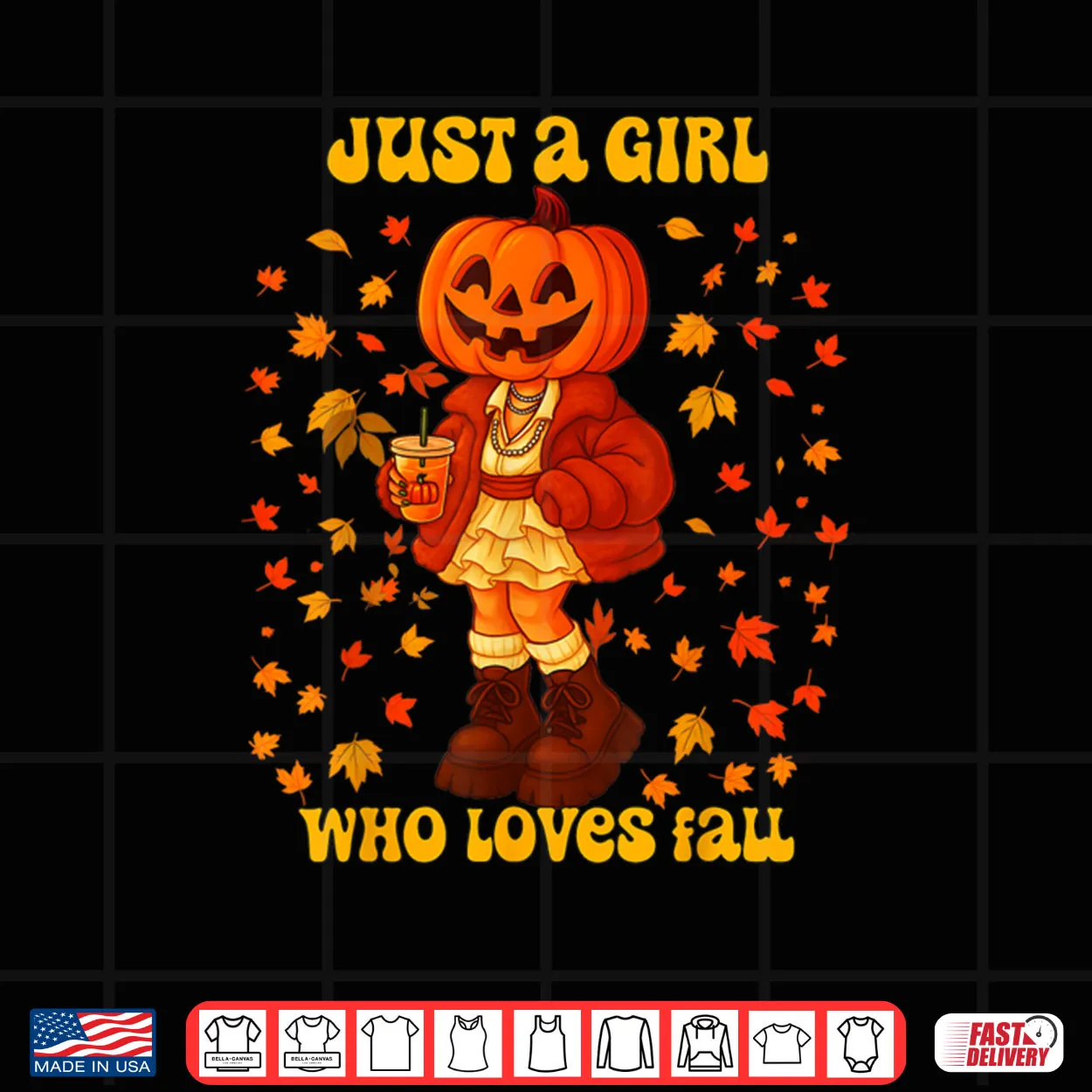 Just A Girl Who Loves Fall Pumpkin Head Autumn Shirt Just A Girl Who Loves Fall Pumpkin Head Autumn Shirt