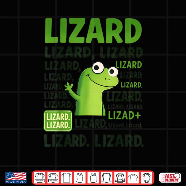 Lizard Lizard Lizard Shirt Funny Weirdcore Animal Meme Shirt 3 Design Lizard Lizard Lizard Shirt Funny Weirdcore Animal Meme Shirt