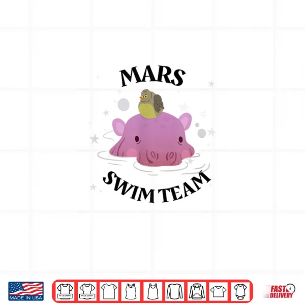 Design Mars Swim Team Hippo Shirt