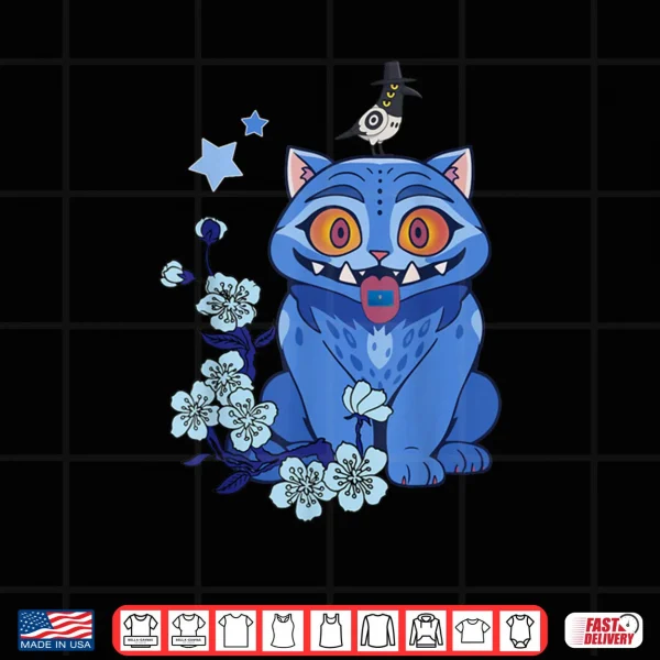 Design Movie Anime Cute Blue Tiger Derpy And Sussie Is With Flowers Shirt