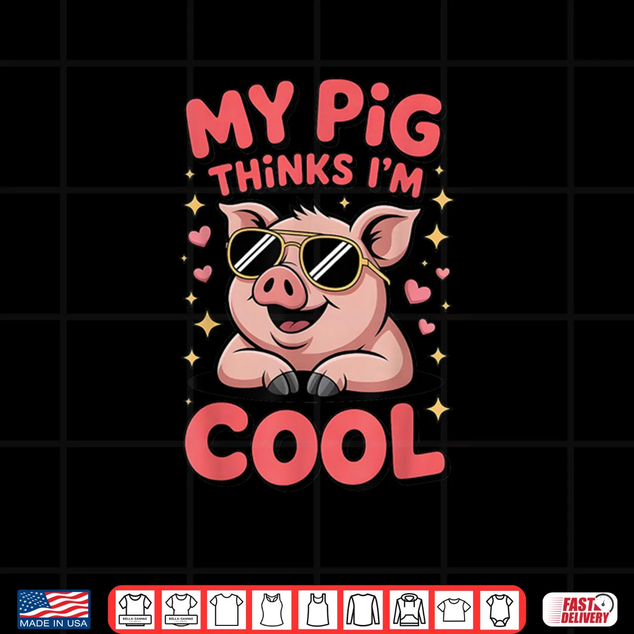 My Pig Thinks I’m Cool Funny Farm Animal Lover Hog Fans Shirt My Pig Thinks I’m Cool Funny Farm Animal Lover Hog Fans Shirt