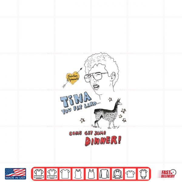 Design Napoleon Dynamite Tina Get Your Dinner Sketchbook Shirt