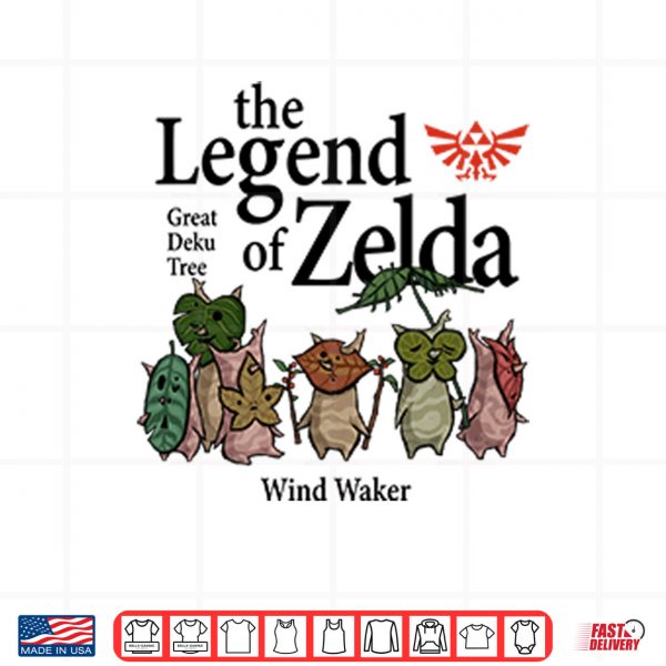Nintendo The Legend Of Zelda The Wind Waker Korok Shirt 3 Design Nintendo The Legend Of Zelda The Wind Waker Korok Shirt