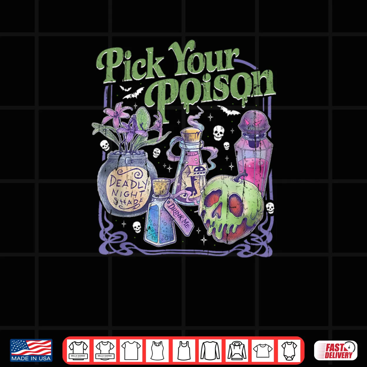 Pick Your Poison Vintage Princess Halloween Shirt Pick Your Poison Vintage Princess Halloween Shirt