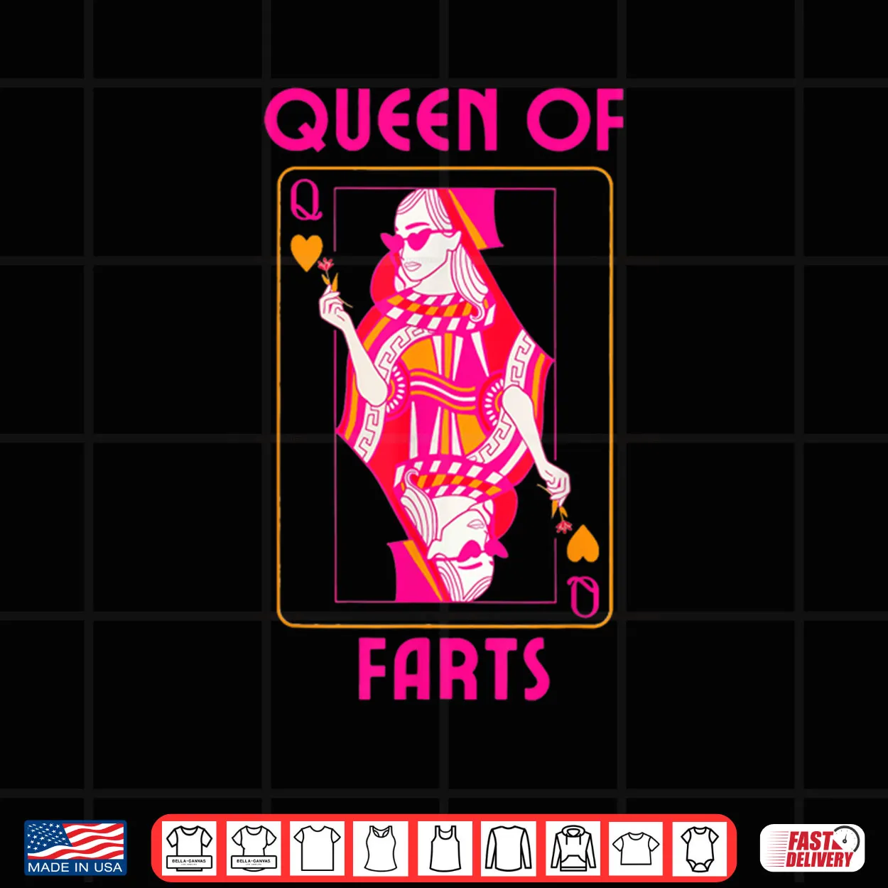 Queen of Farts Embarrassing Joke Adult Humor Shirt Queen of Farts Embarrassing Joke Adult Humor Shirt